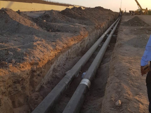 Underground Pipelines to Main Harbor, Petroleum Specialties FZC, Hamriyah Free Zone, UAE